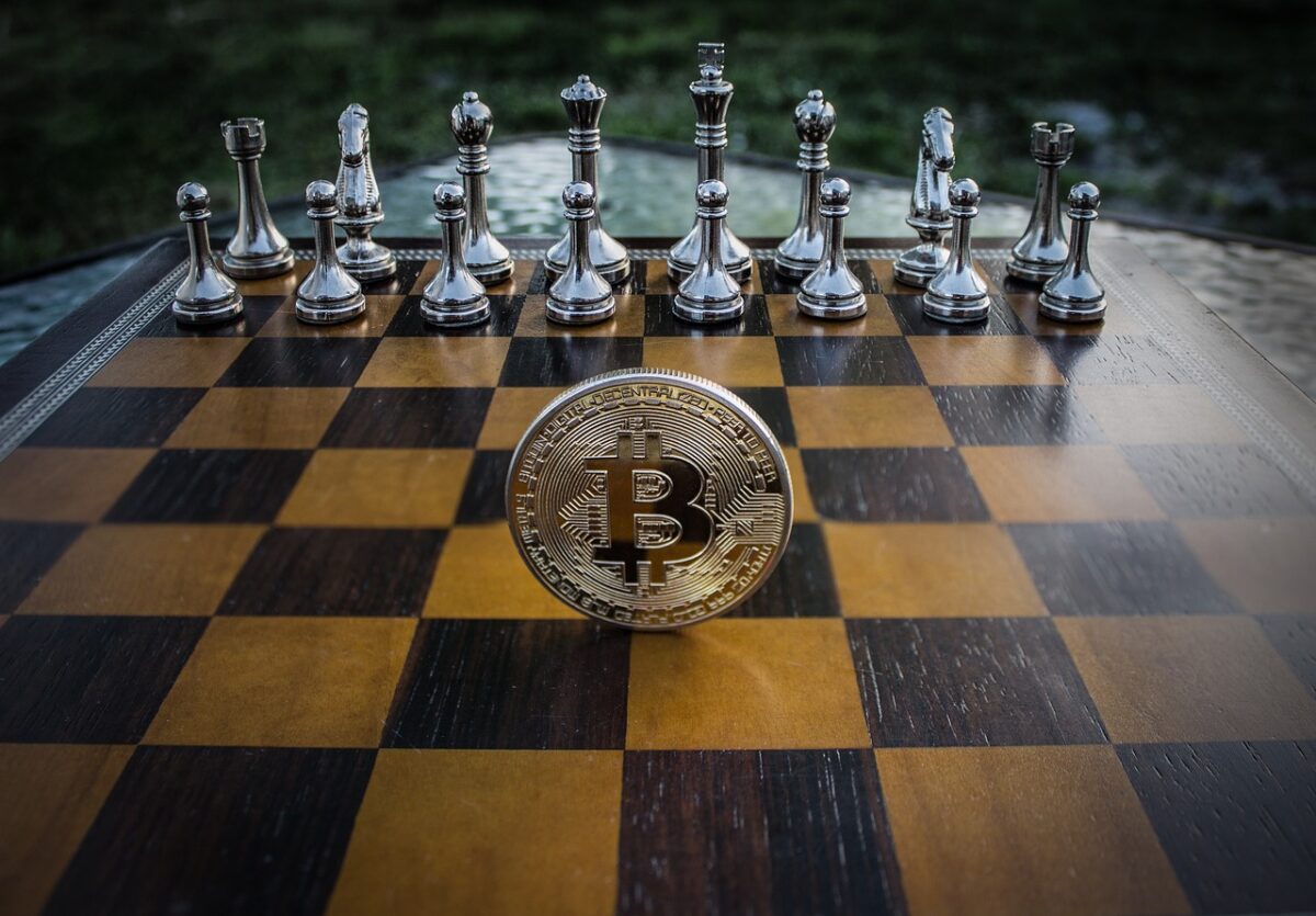 cryptocurrency, concept, chess