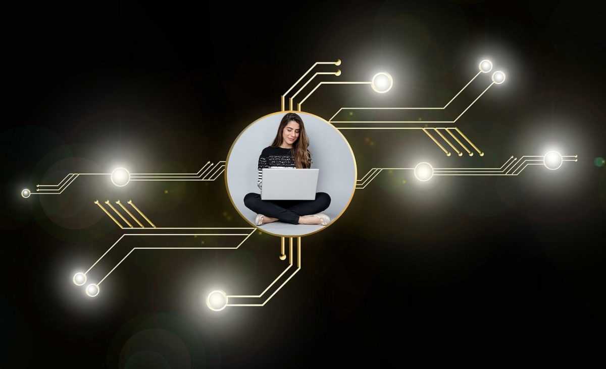 blockchain, mining, woman